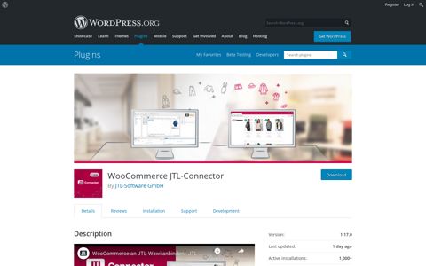 WooCommerce JTL-Connector – WordPress plugin ...
