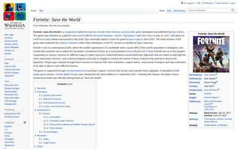 Fortnite: Save the World - Wikipedia