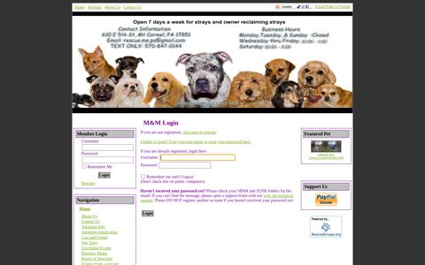 Login - Mommy & me Rescue