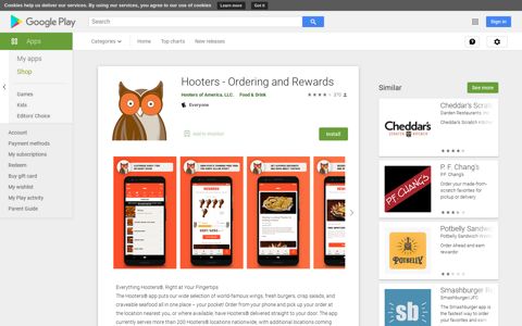 Hooters - Ordering and Rewards - Apps on Google Play