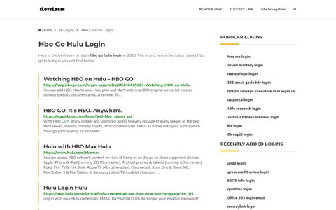 Hbo Go Hulu Login ❤️ One Click Access - iLoveLogin