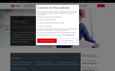 Invoice Discounting: Business Banking: HSBC UK