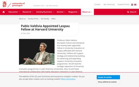 Pablo Valdivia Appointed Laspau Fellow at Harvard University ...