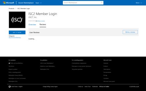 ISC2 Member Login - Microsoft Azure Marketplace