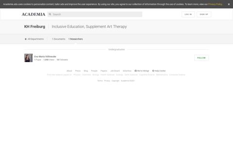 Inclusive Education, Supplement Art Therapy ... - KH Freiburg