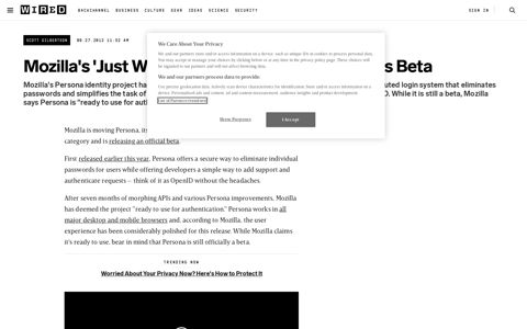 Mozilla's 'Just Works' Persona Login System Hits Beta | WIRED