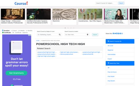 Powerschool High Tech High - 07/2020 - Coursef.com