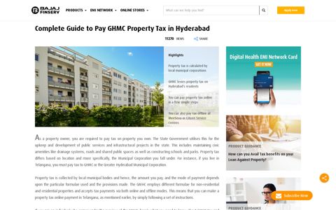 How to Pay GHMC Property Tax in Hyderabad? - Bajaj Finserv