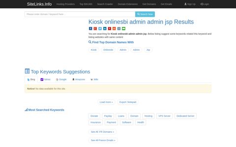 Kiosk onlinesbi admin admin jsp Results For Websites Listing