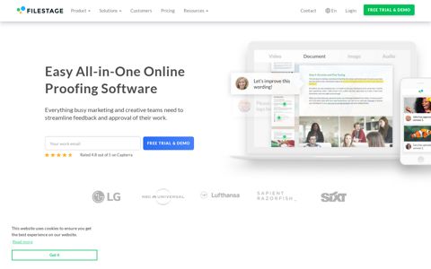 Filestage - Easy All-in-One Online Proofing Software