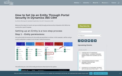 How to Set Up an Entity Through Portal Security in Dynamics ...