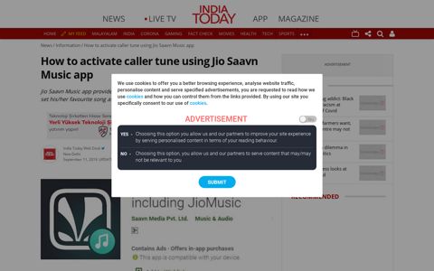 How to activate caller tune using Jio Saavn Music app ...