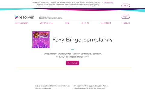 Foxy Bingo Complaints | Resolver