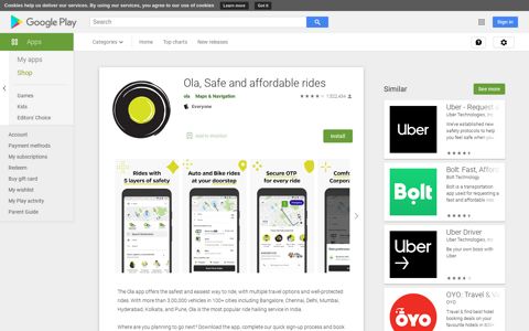 Ola, the #1 ride hailing app - Apps on Google Play