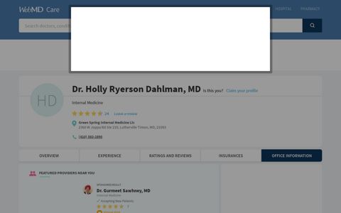 Dr. Holly Ryerson Dahlman, MD - WebMD Physician Directory