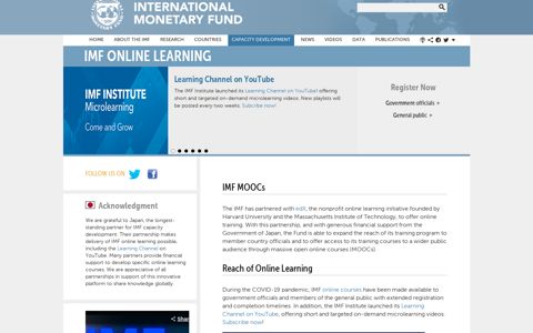 IMF -- Online Learning