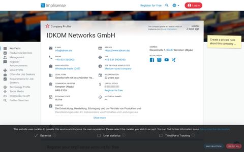IDKOM Networks GmbH | Implisense