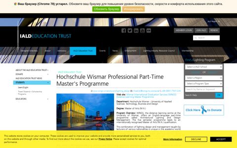 Hochschule Wismar Professional Part-Time Master's ... - IALD