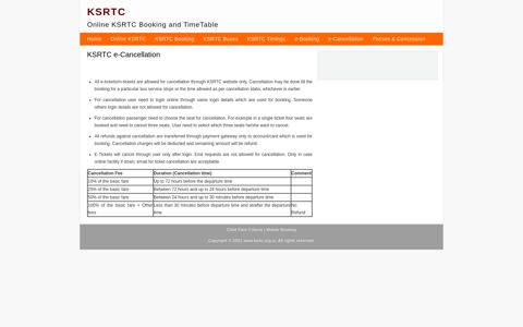 E-Cancellation - KSRTC