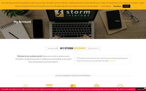 My Account - Storm Internet