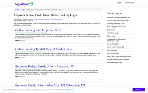 Empower Federal Credit Union Online Banking Login Online ...