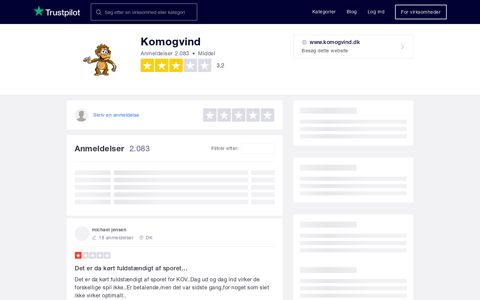 Anmeldelser af Komogvind | Læs kundernes anmeldelser af ...
