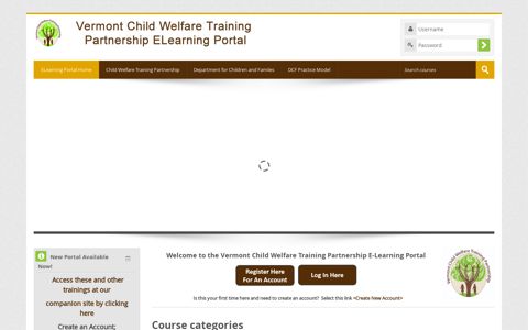 Vermont Child Welfare Training Partnership Course Portal