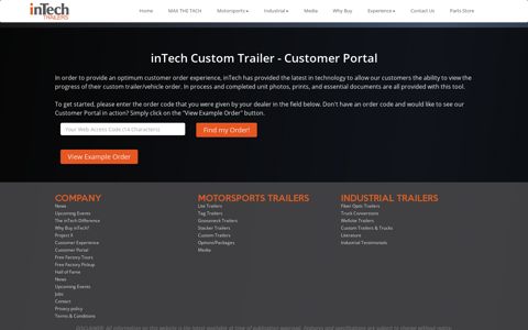 Customer Portal - inTech Trailers
