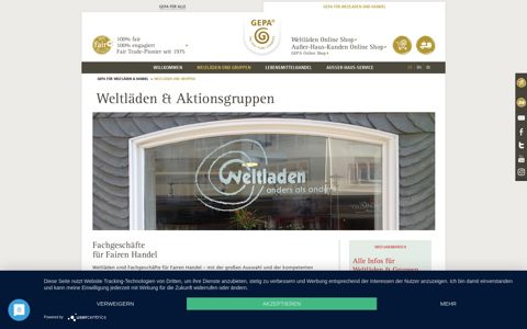 Service Weltläden | GEPA - The Fair Trade Company - GEPA DE