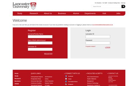 Web Portal - Lancaster University