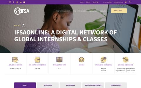 IFSAOnline: A Digital Network of Global Internships & Classes ...