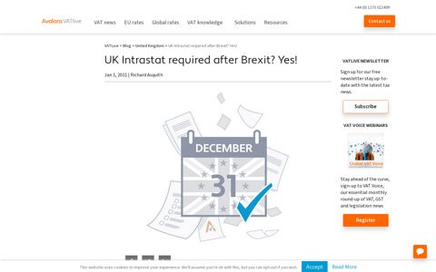 UK Intrastat required after Brexit? Yes! - Avalara