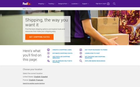 Shipping Options and Resources | FedEx