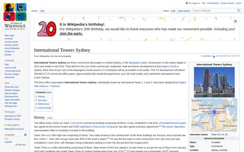 International Towers Sydney - Wikipedia