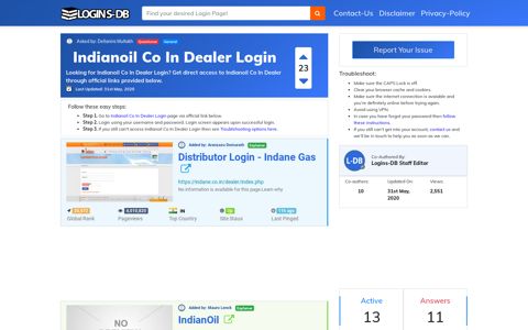Indianoil Co In Dealer Login - Logins-DB