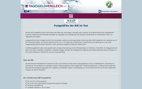 IKB direkt FestgeldFlex im Test - Tagesgeldvergleich.net