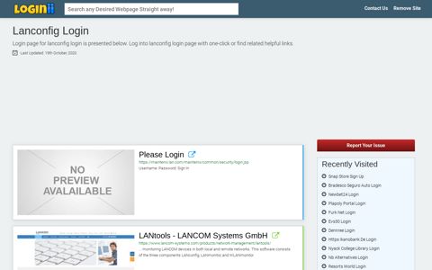 Lanconfig Login | Accedi Lanconfig - Loginii.com