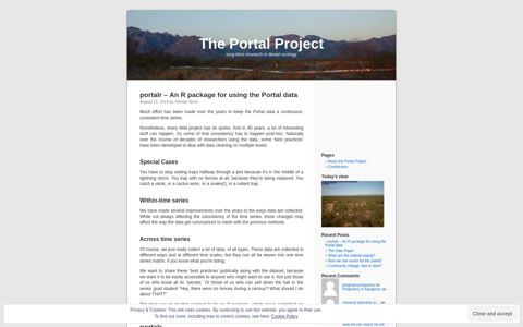 The Portal Project | long-term research in desert ecology