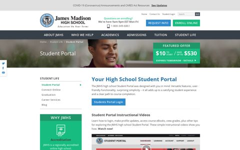 JMHS Student Portal - James Madison High School