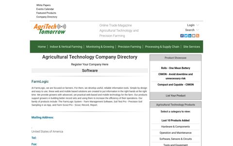 Agricultural Technology Company - FarmLogic ...