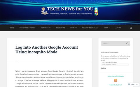 Log Into Another Google Account Using Incognito Mode ...