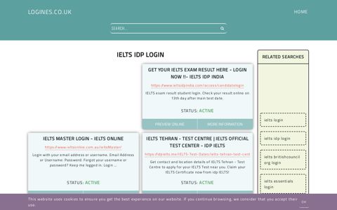ielts idp login - General Information about Login - Logines.co.uk