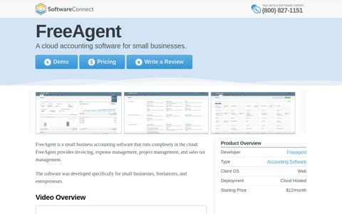 FreeAgent | Accounting Software - Software Connect