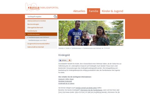 Kindergeld | Familienportal Krefeld - Stadt Krefeld