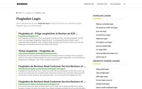 Flugladen Login ❤️ One Click Access - iLoveLogin
