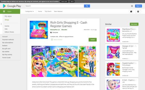 Rich Girls Shopping - Cash Register Games - Apps on Google ...