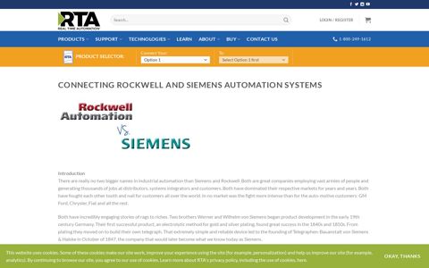 Connecting Rockwell and Siemens Automation Systems