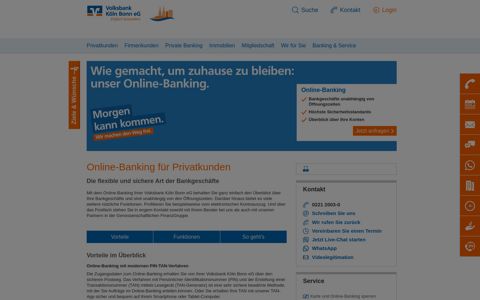 Online-Banking - Volksbank Köln Bonn eG