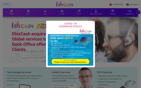 Ebixcash - Travel, Money Transfer, Utility Payments
