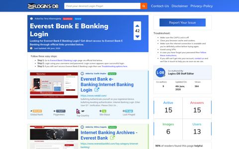 Everest Bank E Banking Login - Logins-DB